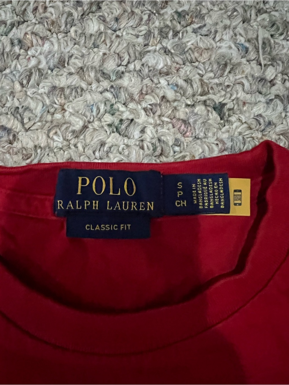 Ralph Lauren unisex Red Polo Bear Graphic Short Sleeve Tee - Picture 2 of 2